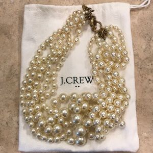 J.Crew multi-strand faux pearl necklace